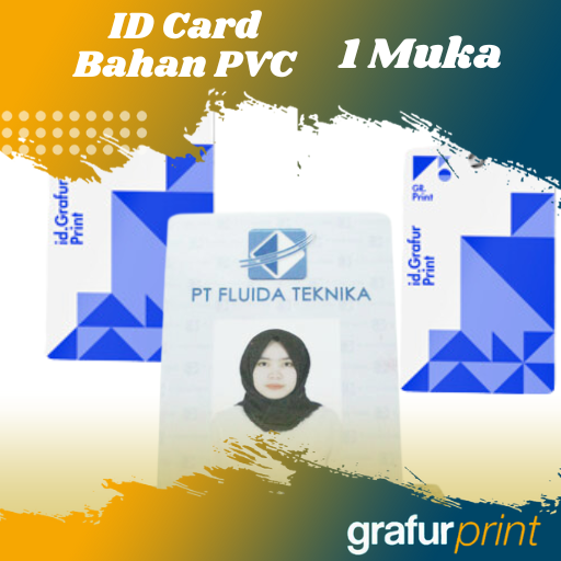 ID Card Bahan PVC 1 Muka