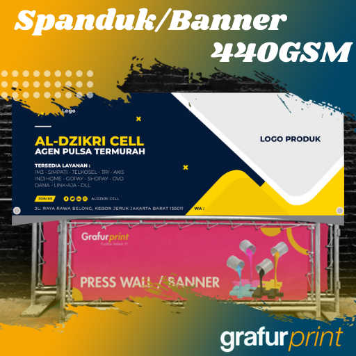 Spanduk / Banner Flexi Korea 440